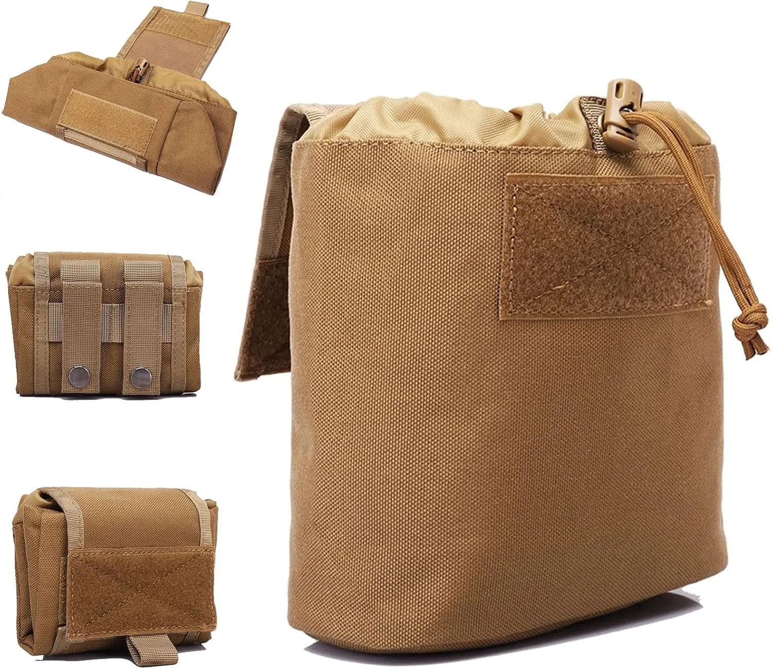 Tactical Roll-Up 1000D Dump Pouch Folding Dump Pouch Adjustable Utility Belt Holster Ammunition & Magazine Pouches