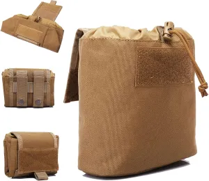 Tactical Roll-Up 1000D Dump Pouch Folding Dump Pouch Adjustable Utility Belt Holster Ammunition & Magazine Pouches