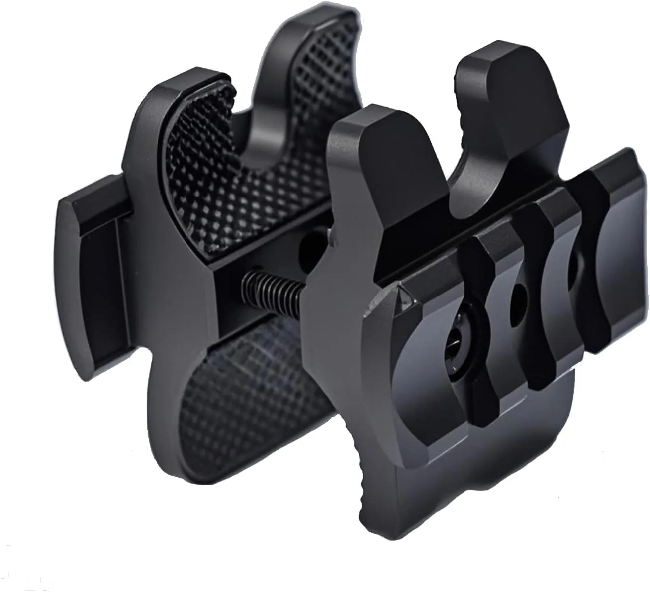 Tactical Shotgun Barrel Clamp Mount with Rubber Pads, Picatinny Rail Flashlight Accessories for 12Ga Mossberg 500/590, Maverick 88, Remington 870, SXP Defender and More