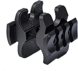 Tactical Shotgun Barrel Clamp Mount with Rubber Pads, Picatinny Rail Flashlight Accessories for 12Ga Mossberg 500/590, Maverick 88, Remington 870, SXP Defender and More