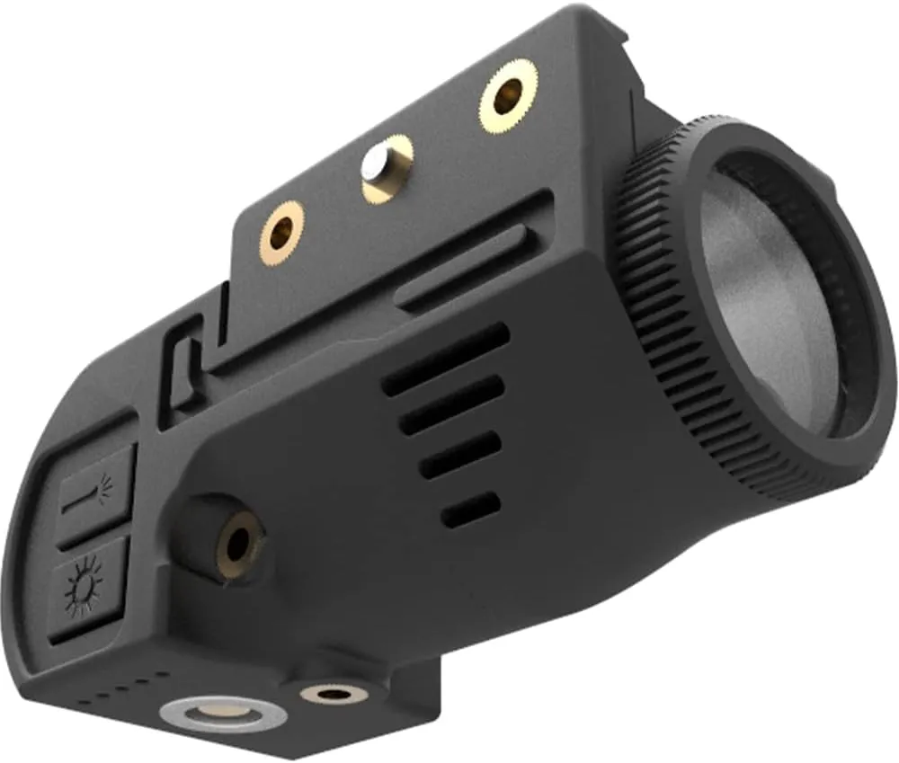 Tactical Sub Compact Picatinny Rail Mount Laser Sight with Flashlight Light Integrated Combo, Built-in Magnetic Touch Rechargeable Battery Accessory (Green L105)