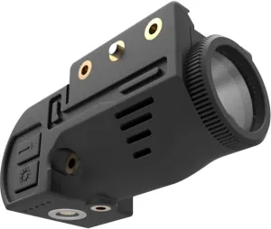Tactical Sub Compact Picatinny Rail Mount Laser Sight with Flashlight Light Integrated Combo, Built-in Magnetic Touch Rechargeable Battery Accessory (Green L105)
