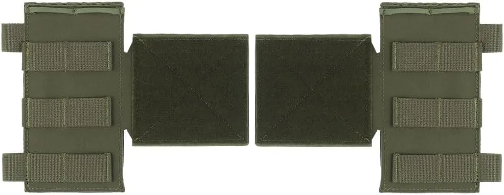 Tactical Vest Side Expansion Platform Panel Molle Webbing Module Accessories, Hook and Loop/G Hook Mounting