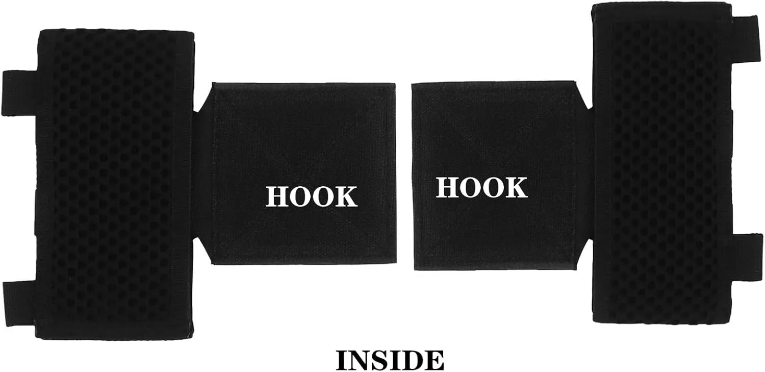 Tactical Vest Side Expansion Platform Panel Molle Webbing Module Accessories, Hook and Loop/G Hook Mounting
