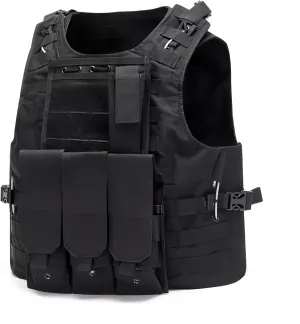 Tactical Vest Survival Vest Adjustable Oxford Cloth Available for Cosplay Training Outdoor Safety Protection Hunting