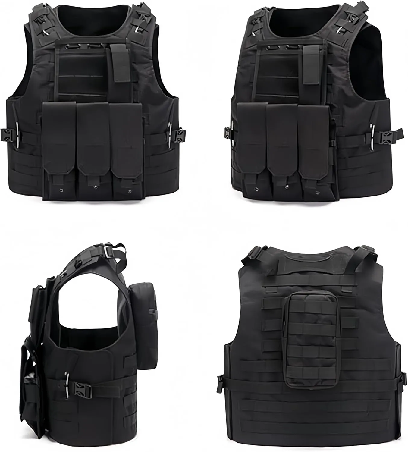 Tactical Vest Survival Vest Adjustable Oxford Cloth Available for Cosplay Training Outdoor Safety Protection Hunting