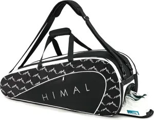 Tennis Bag 6 Rackets, Tennis Backpack Large Storage with Shoes Compartment, Cooler Pocket & Removeable Shoulder Strap, Multifunction Tennis Racket Bag for Sport Equipment