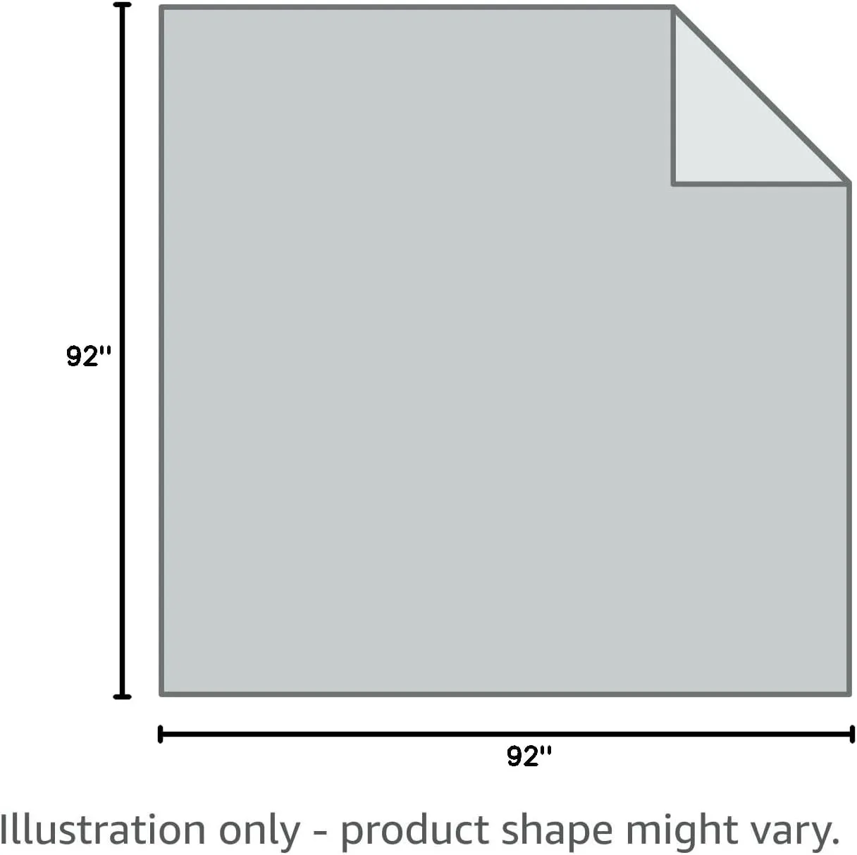 Tex Trend 100% Cotton Queen Size Waffle Weave Blanket - Lightweight, Breathable, Soft, Light Grey, 90x90 Inches