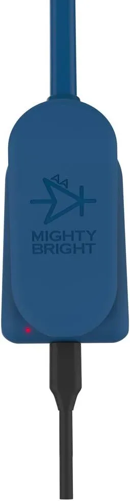The Original Mighty Bright NuFlex Rechargeable Book Light, 35 Lumens of Warm Eye-Care Light, 3 Brightness Levels, 24 Hours of Battery Life, Durable, Flexible (Midnight Blue)