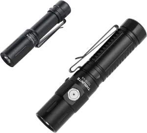 ThruNite （2PCS） EDC Flashlight Bundle丨Archer Mini Black Cool White ＆ TC15 V3 Bright Flashlight Cool White Small Flashlight