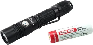 ThruNite TC12 V2 1100 Lumens EDC Flashlight, USB C Rechargeable LED Handheld Flashlight - CW