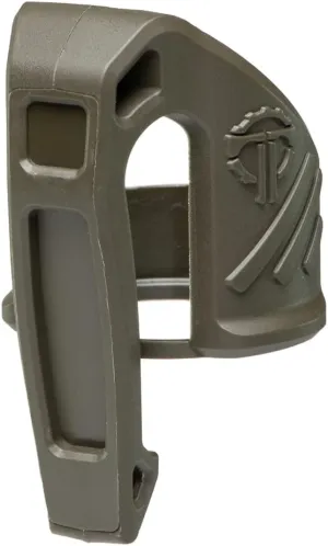 Thyrm Low Profile Carry Clip for Flashlight (LPC Clip, fits Many 1" Diameter Lights, Olive Drab) for Pocket or MOLLE Retention, Made in USA