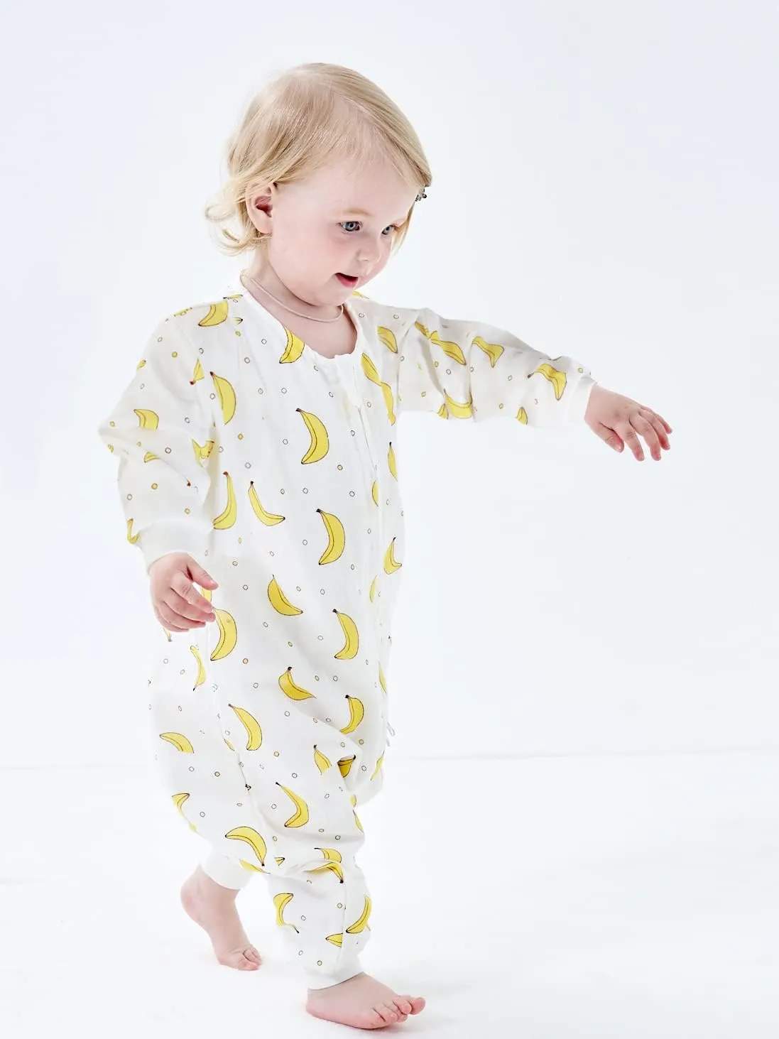toddler Muslin Original 100% Cotton Sleeping Sack Sleep Bag with legs Baby Wearable Blankets Long Sleeves 1-4T