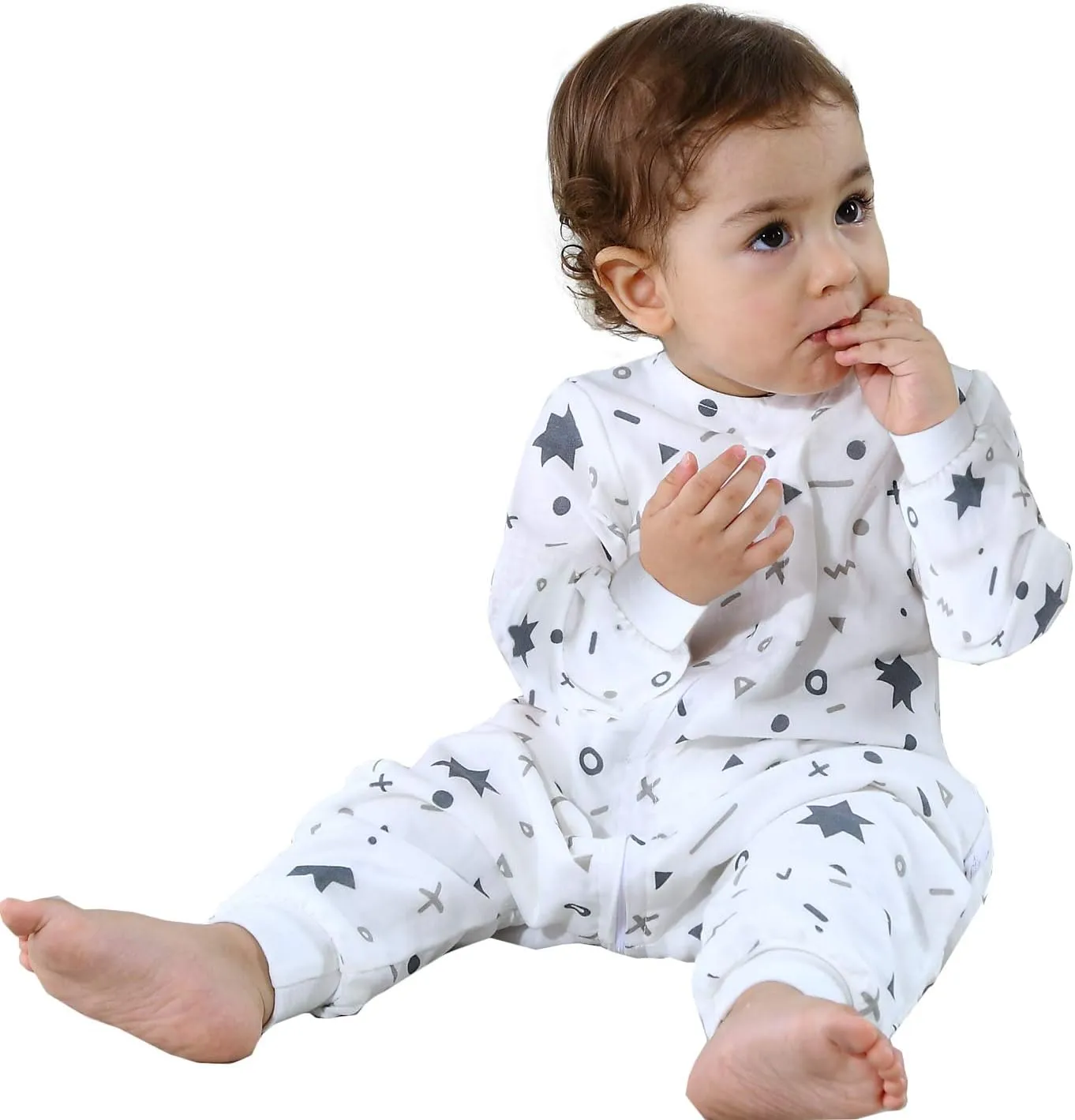 toddler Muslin Original 100% Cotton Sleeping Sack Sleep Bag with legs Baby Wearable Blankets Long Sleeves 1-4T