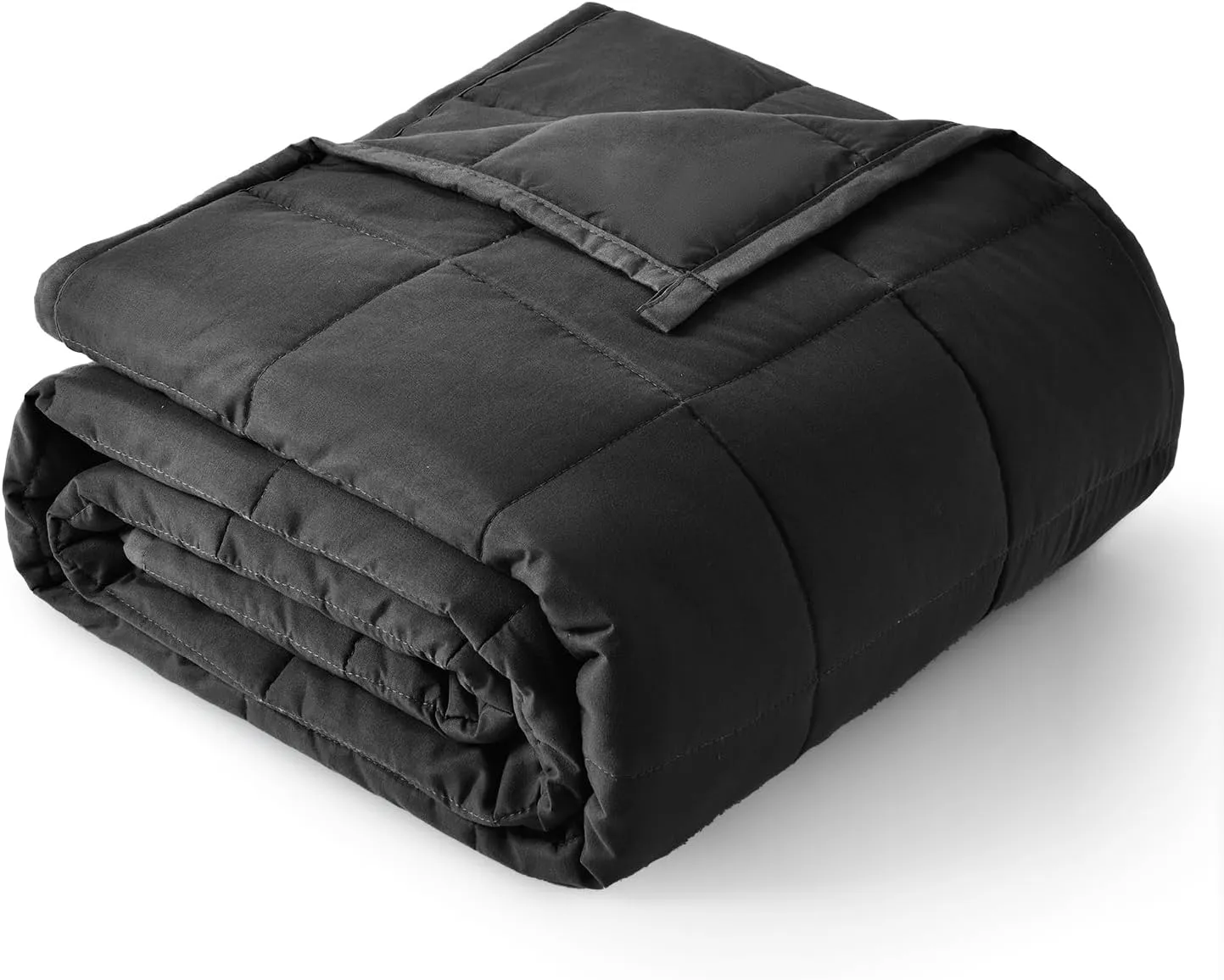 Topblan Weighted Blanket for Adults, Breathable Cooling Weighted Blanket, High Breathability Blanket 12lbs, Soft Material with Glass Beads for All Season, Sofa Bed, 48"x72" Twin Size, Black