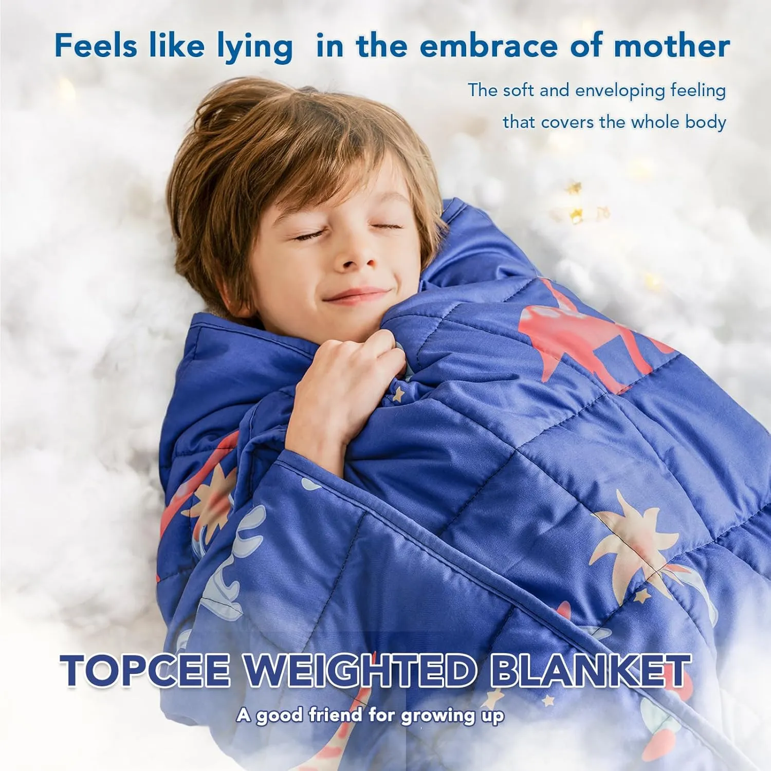 Topcee Weighted Blanket (3lbs 36"x48") Heavy Weighted Blanket Cooling Blanket for Sleeping Perfect for 20-40 lbs,Throw Size Breathable Blanket with Premium Glass Bead