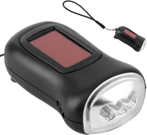 Torch Flashlight Solar Flashlight Hand Crank Flashlight Dynamo Flashlight Dynamo Torch LED Flashlight Solar Powered Flashlight for Outing Camping Night Outdoor