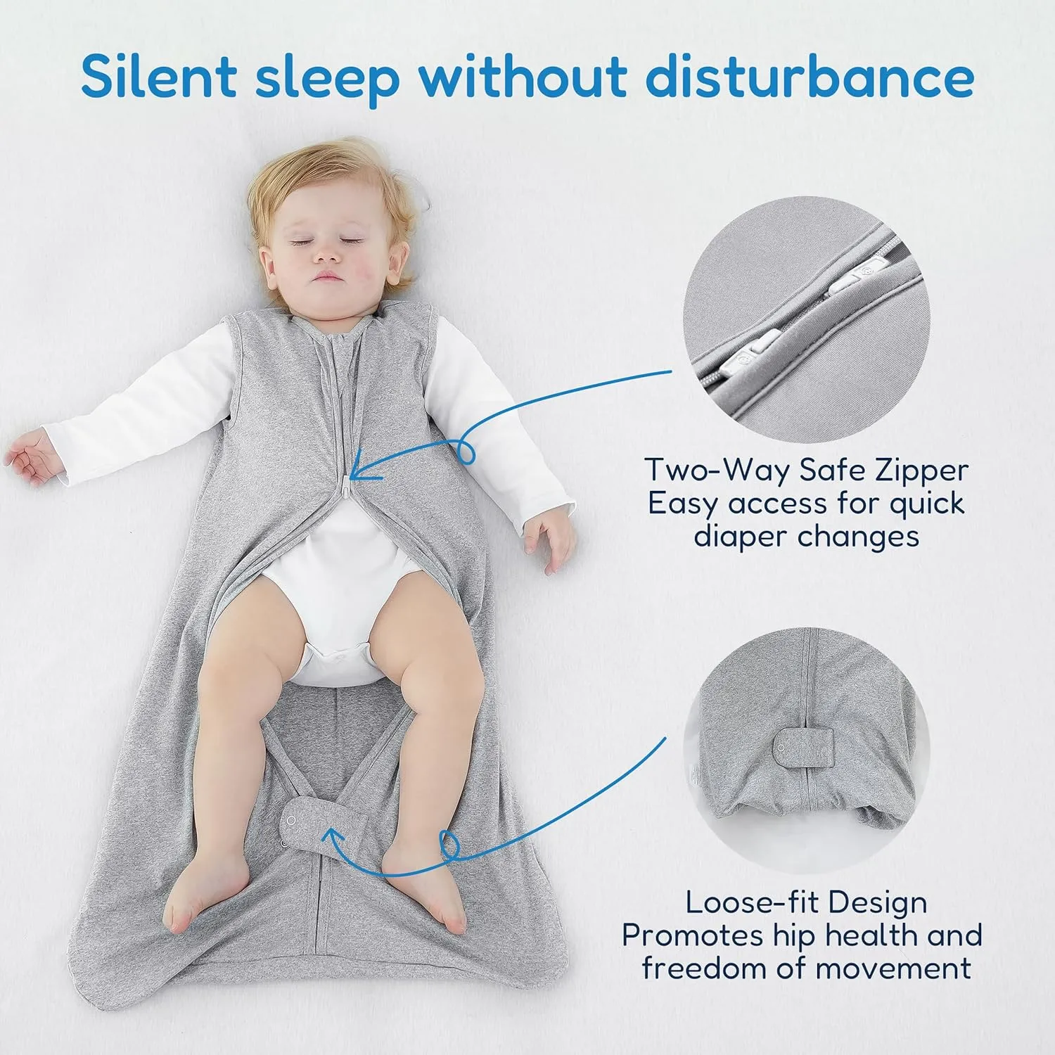 TotAha Boho Lion Sleep Sack 0-3 months 3 Pack, Ultra-Soft Newborn Baby Wearable Blanket Sleeping Bag, Light Infant Sleeping Sacks 0.5 TOG