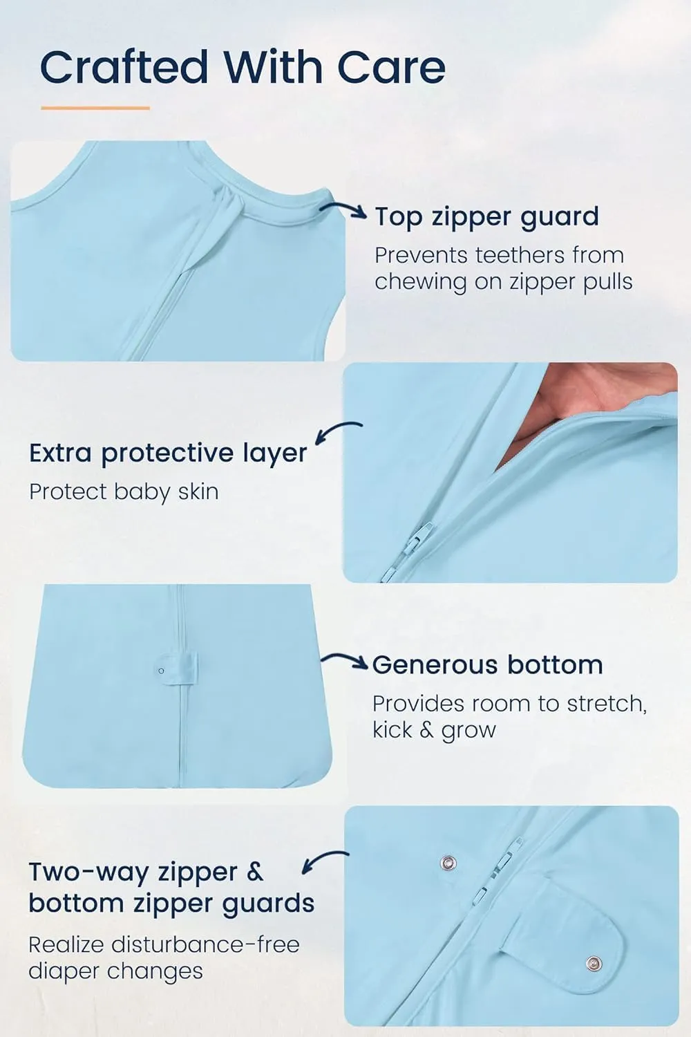 TotAha Dinoaurs Sleep Sack,0.5 TOG Light Sleeping Sacks, Buttery Soft Wearable Blanket Baby Sleep Bag with 2-way Zipper