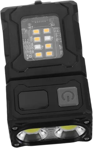 Totority Rechargeable Led Flashlight Compact 1000 Lumens Clip-on Hat Light Perfect for Camping Travel Emergency