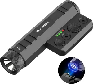 TOUGHSOUL Mlok Tactical Flashlight 2400 Lumen with Momentary Strobe Function, Mlok LED Light with Rechargeable Battery and Battery Level Indicator