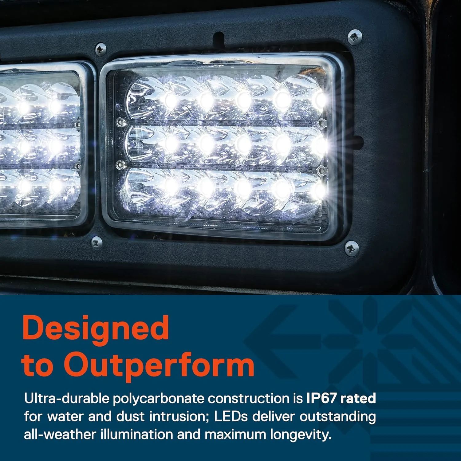 TRUE MODS 4pc Black 6x4 4x6 Inch LED Headlights 45W H4 High Low Sealed Beam H4652 H4666 H6545 H4651 H4656 for Freightliner Classic XL FLD 120 Peterbilt 379 357 378 385 Kenworth T600 T800 W900 T2000