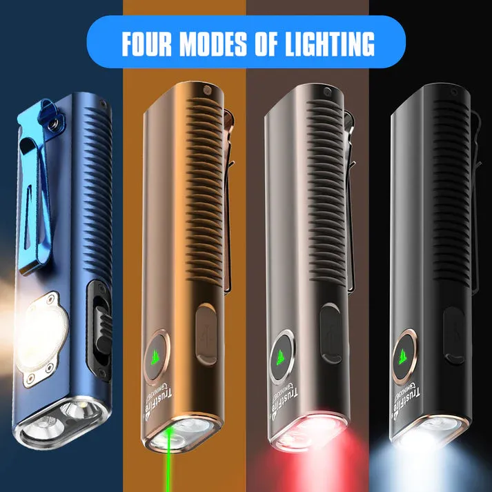 TrustFire MiniX3 EDC Multi-Function Flashlight Available with white light, flood light, green laser, and UV or red light options(BUY NOW AND ENJOY AUTOMATIC 20% OFF)