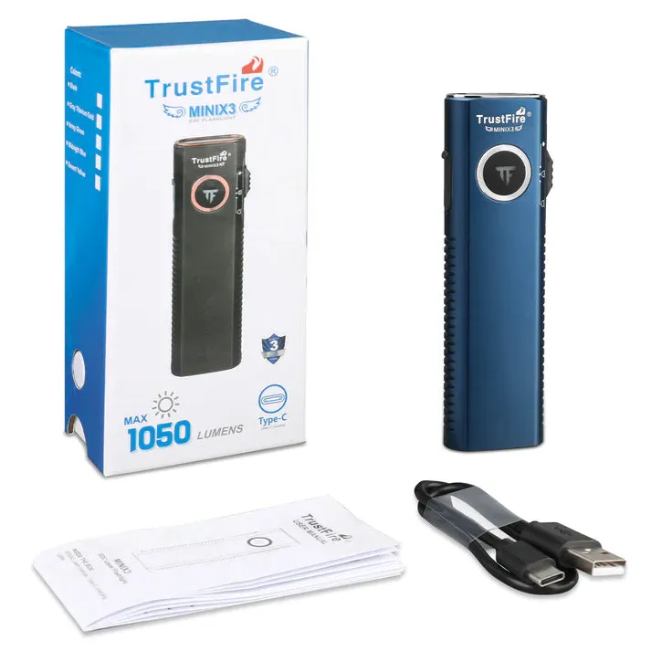 TrustFire MiniX3 EDC Multi-Function Flashlight Available with white light, flood light, green laser, and UV or red light options(BUY NOW AND ENJOY AUTOMATIC 20% OFF)
