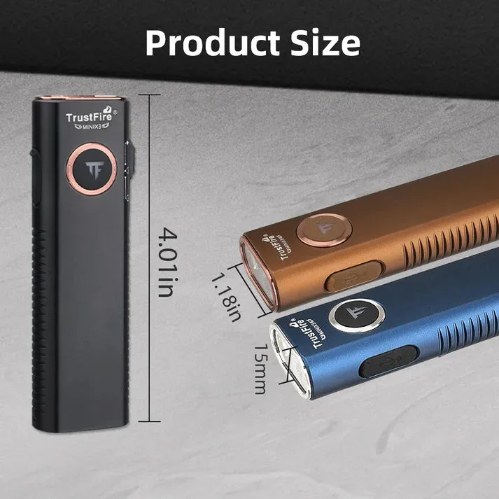 TrustFire MiniX3 EDC Multi-Function Flashlight Available with white light, flood light, green laser, and UV or red light options(BUY NOW AND ENJOY AUTOMATIC 20% OFF)
