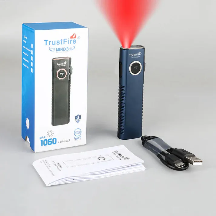 TrustFire MiniX3 EDC Multi-Function Flashlight Available with white light, flood light, green laser, and UV or red light options(BUY NOW AND ENJOY AUTOMATIC 20% OFF)