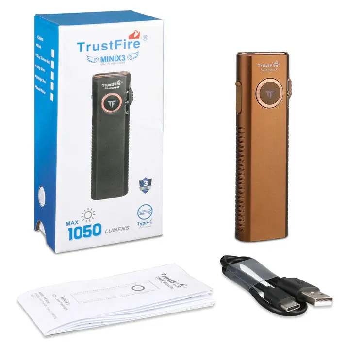 TrustFire MiniX3 EDC Multi-Function Flashlight Available with white light, flood light, green laser, and UV or red light options(BUY NOW AND ENJOY AUTOMATIC 20% OFF)