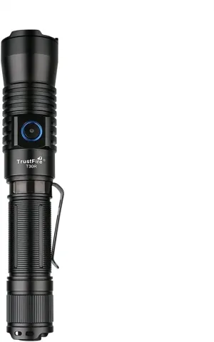 TrustFire T30R LEP Flashlight 460 Lumen 1100 Meter Ultra Long Throw Tactical Flashlight USB C Charging LED Flashlights with Battery