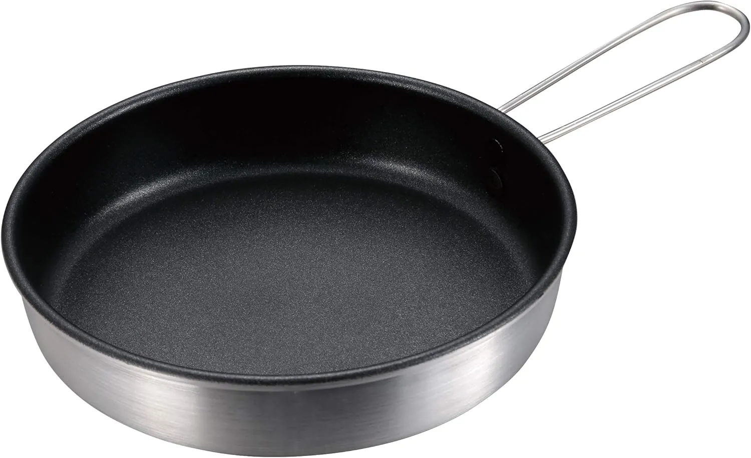 UH-4112 Barbecue Frying Pan, Fluororesin Processed, Aluminum, Folding Handle, Mini Frying Pan, 6.3 inches (16 cm)