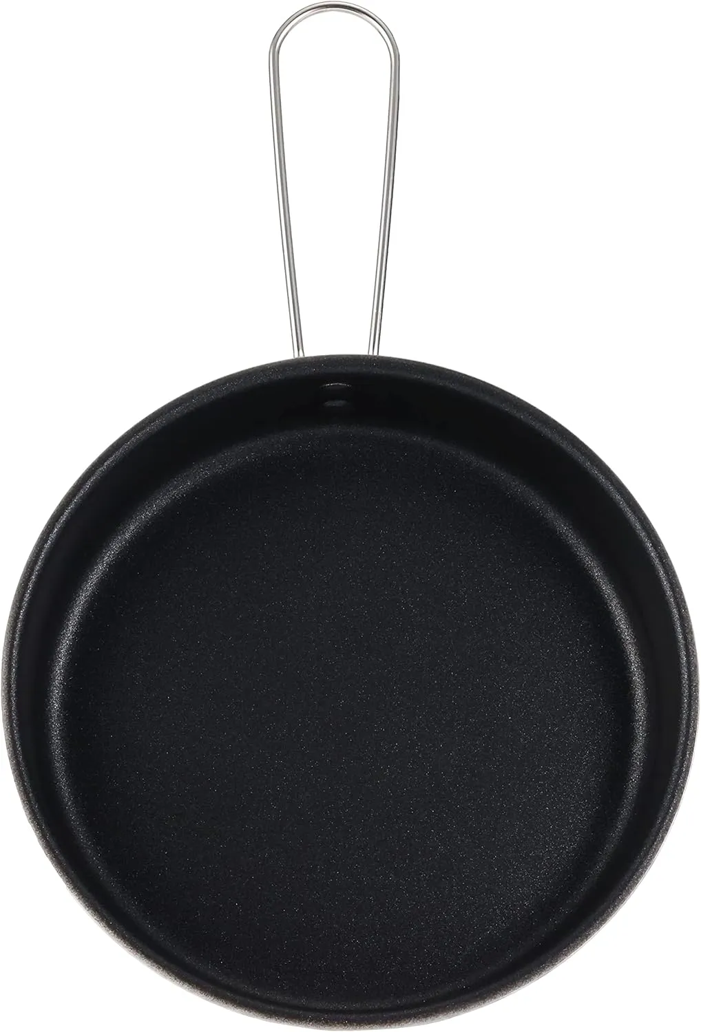 UH-4112 Barbecue Frying Pan, Fluororesin Processed, Aluminum, Folding Handle, Mini Frying Pan, 6.3 inches (16 cm)