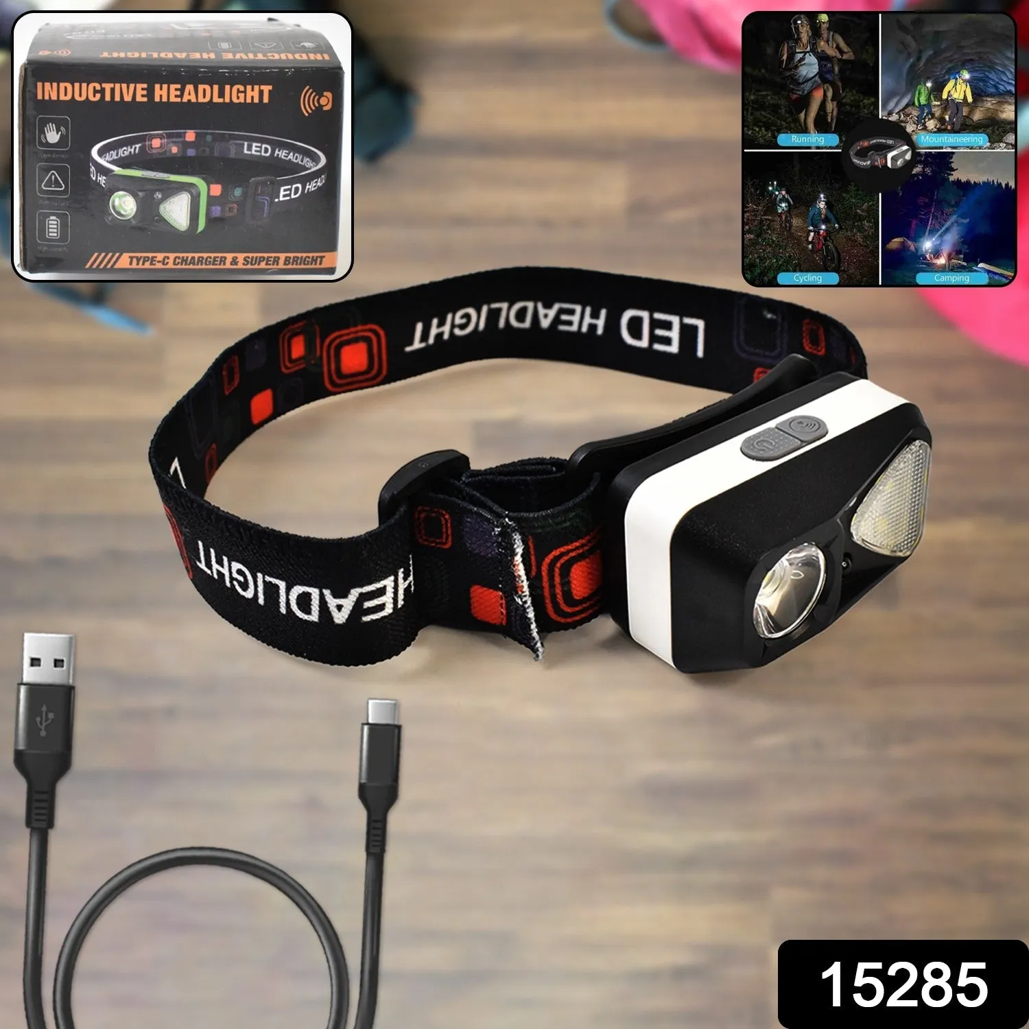 Ultra Bright Head-Mounted Flashlight