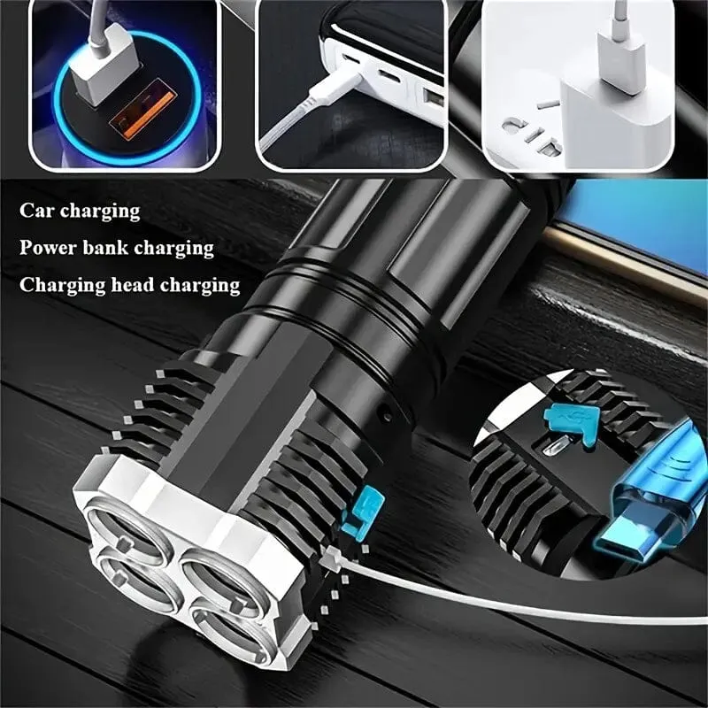 Ultra-Bright USB Rechargeable LED Flashlight