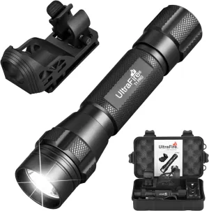 ULTRAFIRE 1000 High Lumen Tactical EDC Flashlight with Holster,Single Mode Police Flashlight with Belt Holder,Bright Law Enforcement Flashlight with Holster for Duty Belt T1 PRO