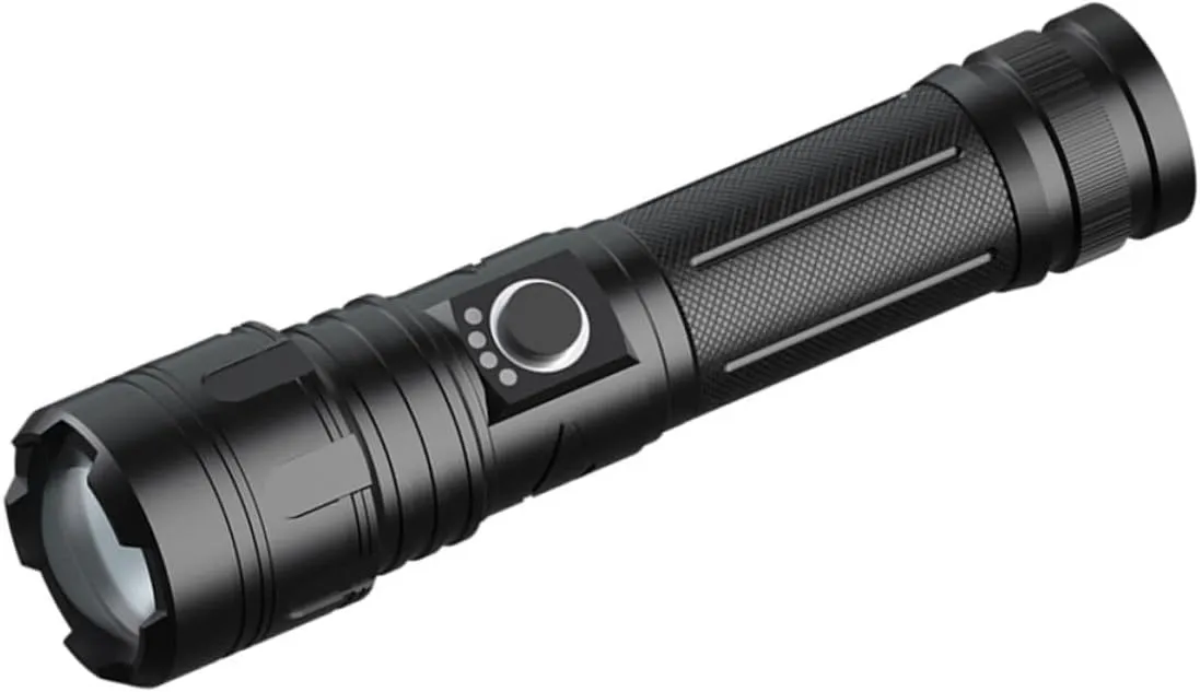 Uonlytech Outdoor Mini Rechargeable Flashlight Telescopic with High Brightness LED for Camping Hiking and Emergency Use