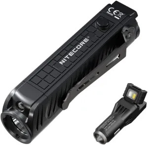 Value Bundle: NITECORE P18 Unibody Die-cast Futuristic Tactical Flashlight - 1800 Lumens - 1x IMR 3,100mAh 35ABattery Included with NITECORE VCL10 Car Cigrett Fast Charger, Window Breaker -25 Lumens