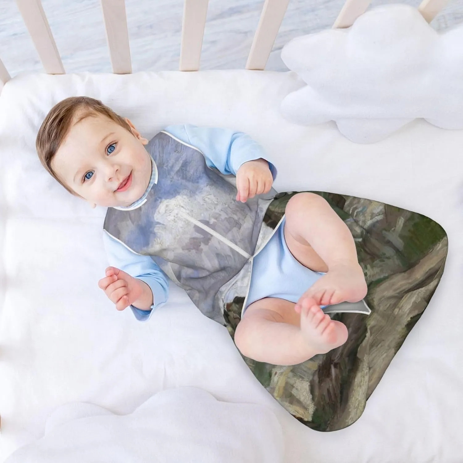 Van Gogh Hill of Montmartre with Stone Quarry Baby Sleep Sack 0-24 Months Sleeping Bag 2-Ways Zipper Wearable Blanket for Infant Toddler Small