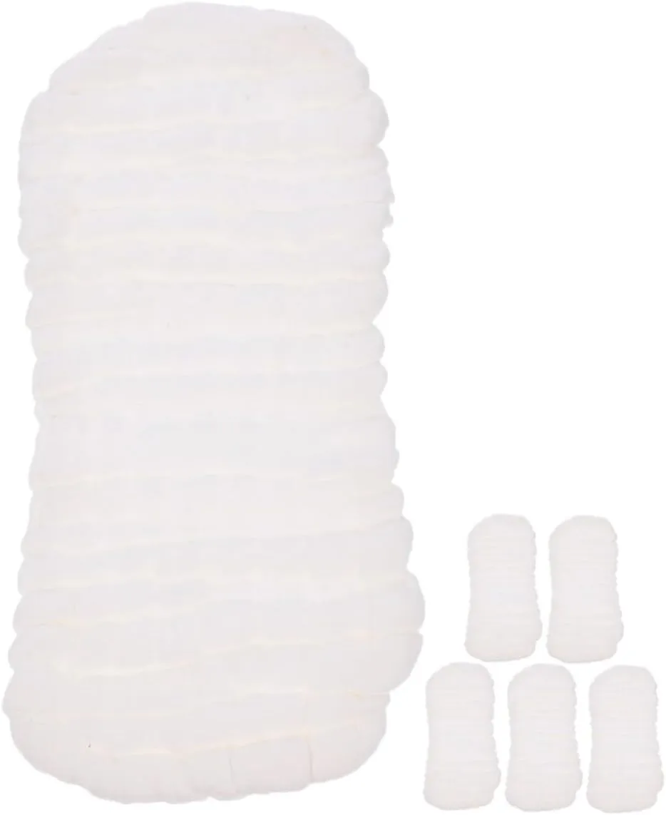 VICASKY New Born Diapers New Born 9-Layer Cotton Baby Diaper Inserts Washable Breathable Liners White Cloth Diapers