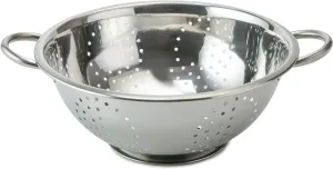 Vinod Stainless Steel Colander | Dishwasher Friendly Strainer | Perforated Base | Suitable For Straining Fruits, Vegetables, Noodles, Pasta, Spaghetti | Steel Handles