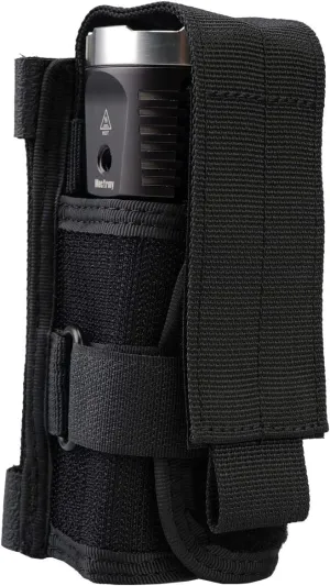 VIPERADE Tactical Flashlight Holster, Molle Flashlight Holder for Belt, Flashlight Pouch, Open Top Flashlight Holder for Vertical & Horizontal Carrying