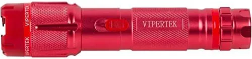 VIPERTEK VTS-T03 Aluminum Stun Gun for Self Defense Rechargeable with LED Flashlight