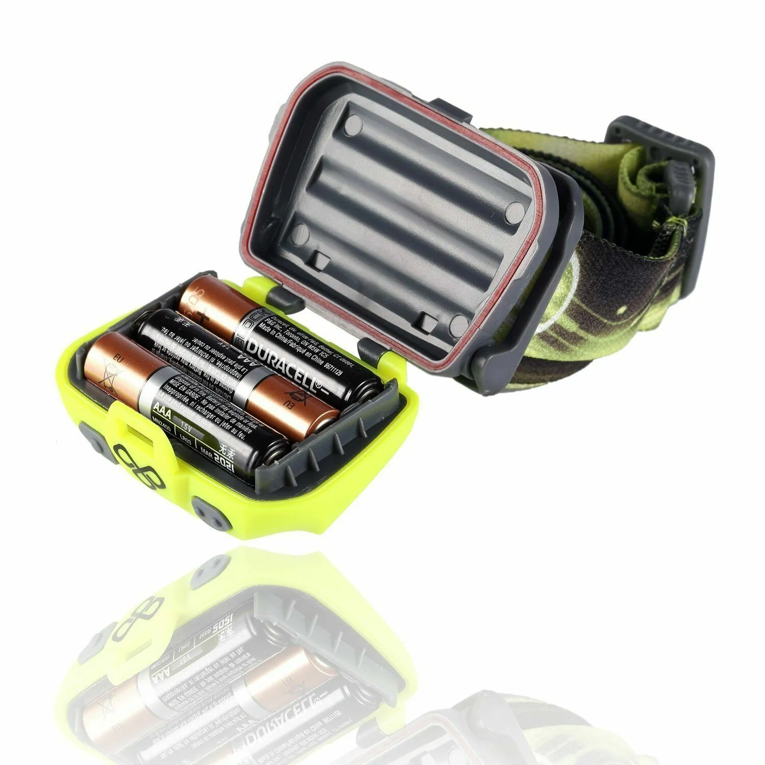 Vitchelo V800 Waterproof Headlamp Flashlight with Red LED - Yellow