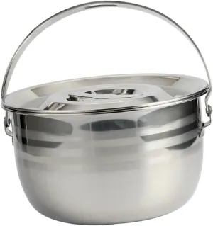 VOSAREA 1Pc High Capacity Non Stick Camping Stew Pot Cookware for Outdoor Cooking Design for Home and Camping Use Portable Household Pot