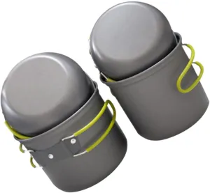 VOSAREA 1Set Portable Outdoor Cookware Insulated Oxide Cooking Pan for Camping Person Picnic Cooking Equipment Lightweight Easy to Clean Design