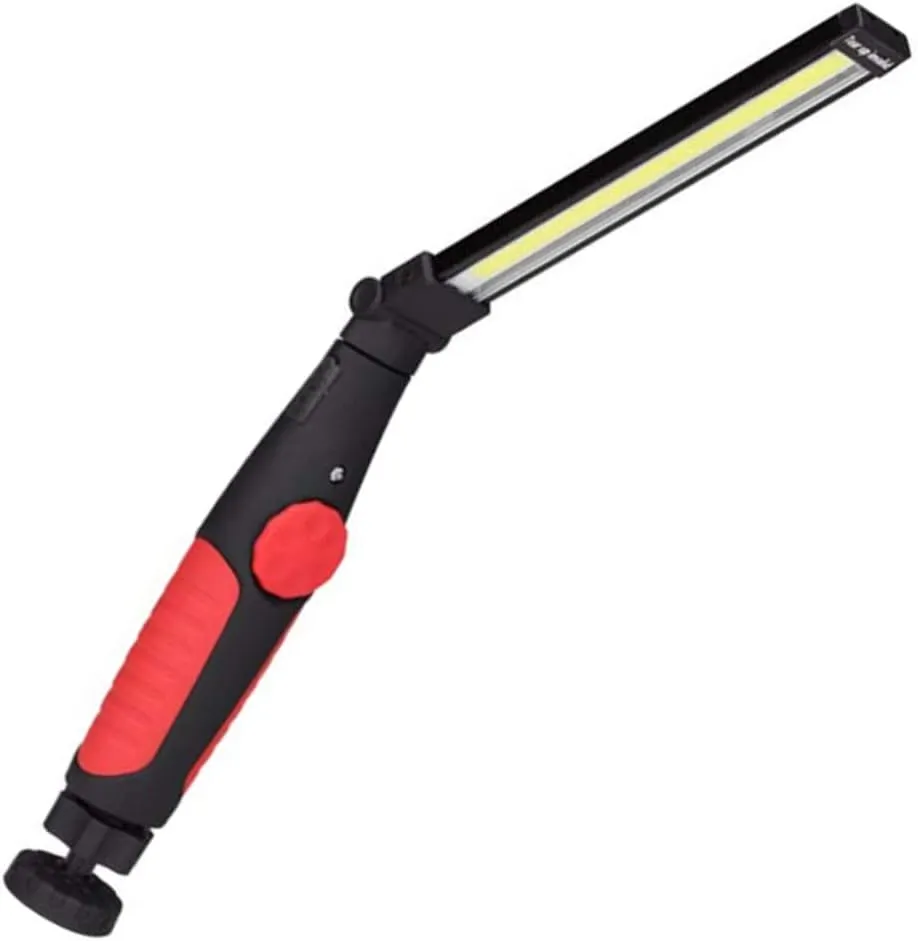 Wakauto 1 Set USB Rechargeable Flashlight Collapsible COB Working Light Camping Lamp