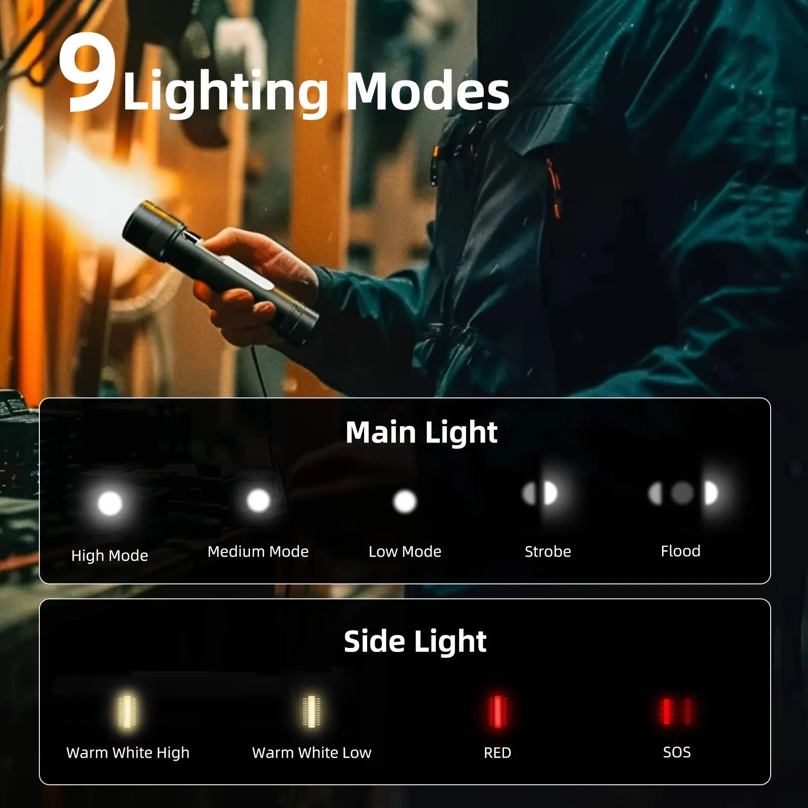 WARSUN T800 LED Tactical Flashlight