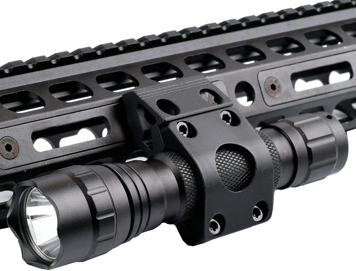 Weapon Light 1200 Lumens Tactical Flashlight with mLok Rail Mount and Pressure Switch Included